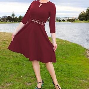 Women’s Size Small dress. Flared. Dress is adorable for any occasion.By OWIN